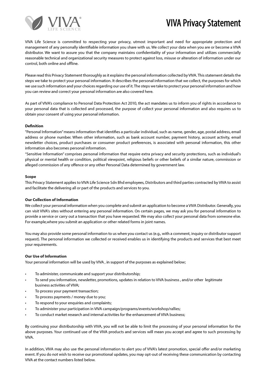 Marketing personal statement